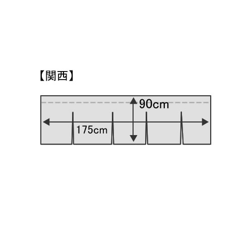 江戸前寿司のれん（関東風・関西風）【店舗用のれん（大）】